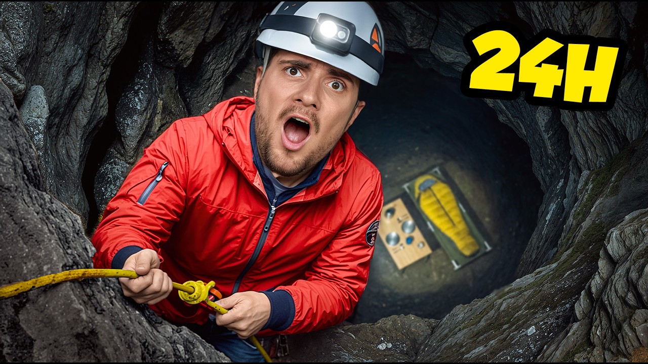 Une nuit 400 mètres sous terre 😲 (24H dans une grotte)