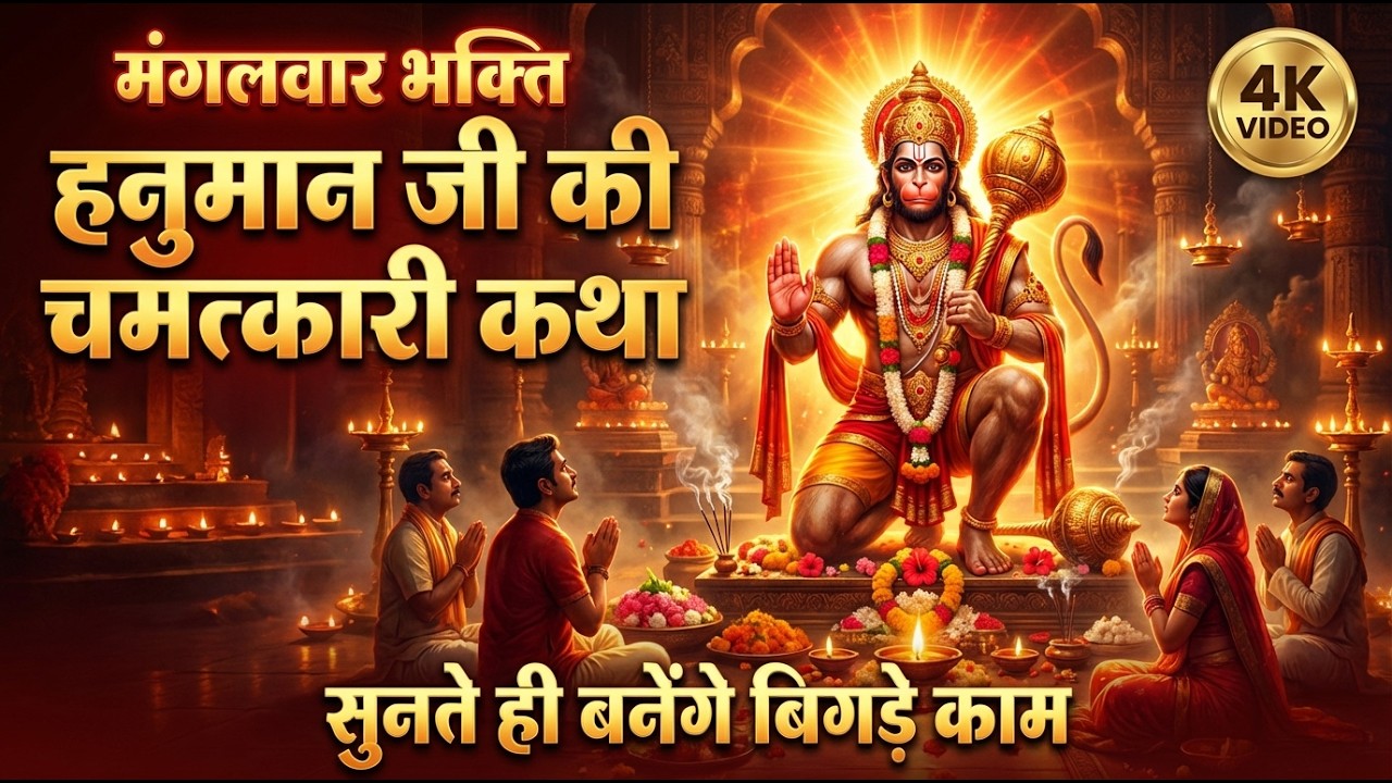 मंगलवार भक्ति - आज के दिन हनुमान जी की चमत्कारी कथा को सुनने से सभी बिगड़े काम बन जाते है