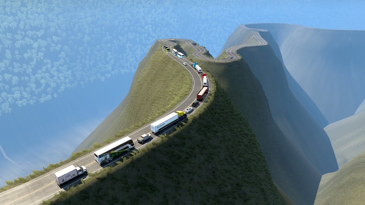 World’s Most Dangerous Roads | Deadliest Roads | Crazy Bus VS Dangerous Roads