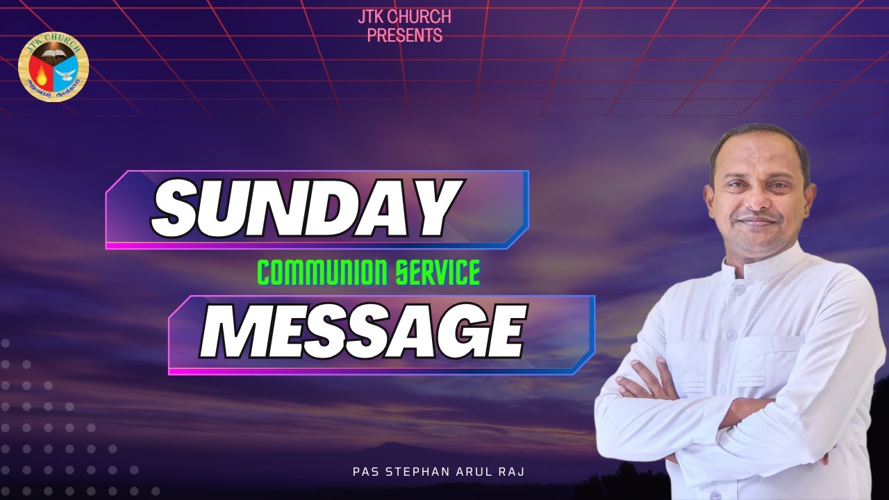 🔴LIVE |SUNDAY SERVICE |MESSAGE | Pas  Stephan arul Raj | jtk church avudaiyanoor