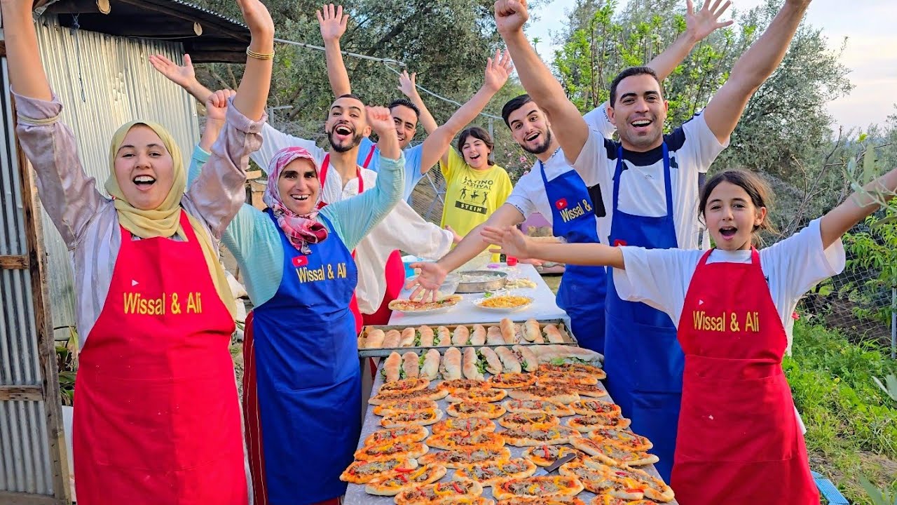 المغرب اذنات وصال مع الكومير حصلات والفريق الأزرق بالفطائر التركية بهار المشاهدين