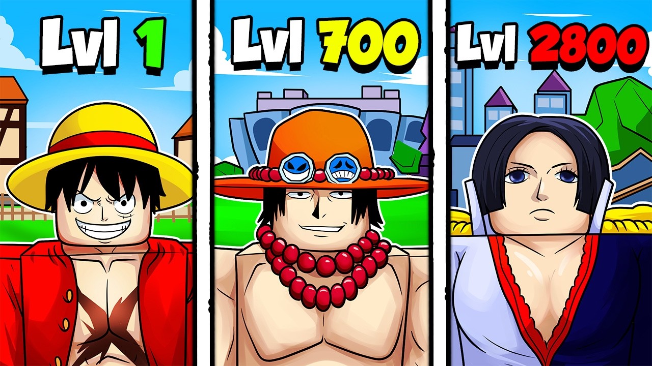 Noob to Pro en utilisant que Personnages One Piece ! (Blox Fruits)