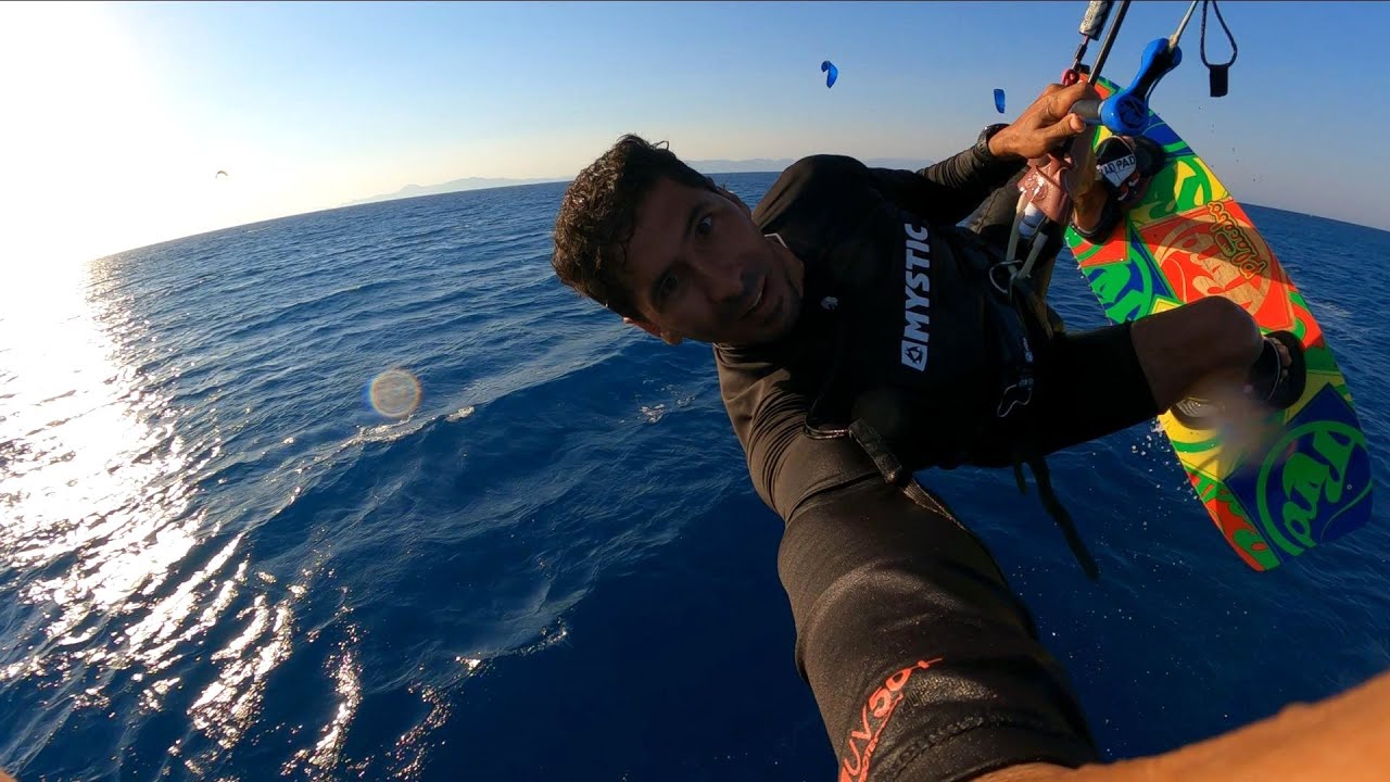 Kitesurfing 07-2022 - A Downwind Session to Rhodes Town