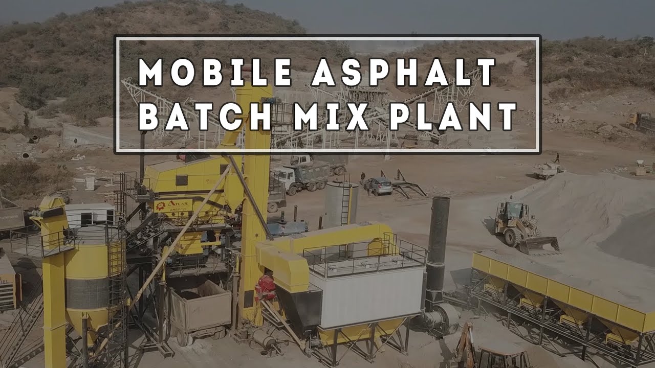Mobile asphalt plant working | Mobile asphalt mixing plant | Hot asphalt batch plant