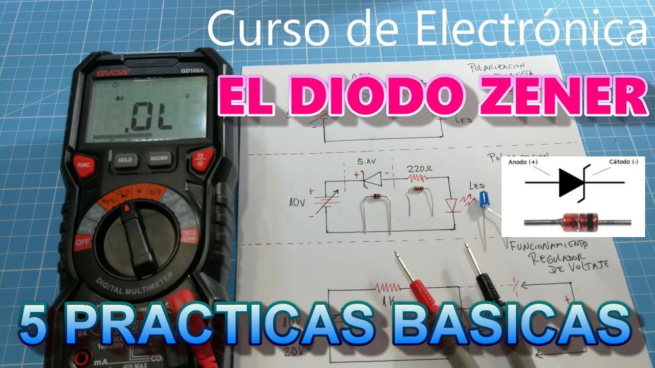 ✅ El DIODO ZENER 5 PRACTICAS BASICAS  | CURSO APRENDAMOS ELECTRONICA JUNTOS CAP 8 PARTE 3.2