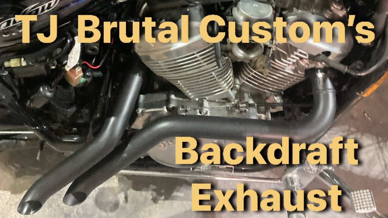 How to replace the 2006 Honda Shadow 600 stock exhuast with the TJ Brutal backdraft exhaust