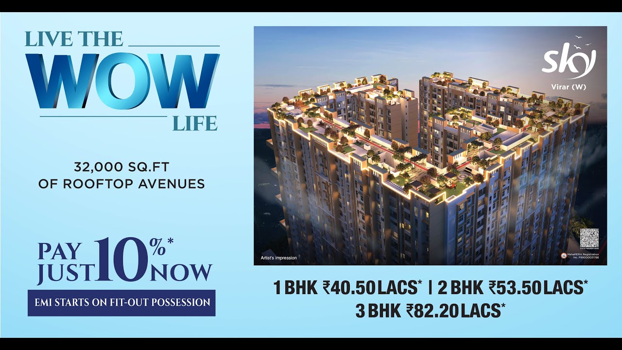 Sky Vinay Unique Virar West Walkthrough | Sky Gokul Township Virar West