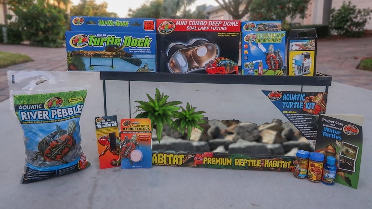 AQUATIC TURTLE STARTER KIT!! *AMAZING*
