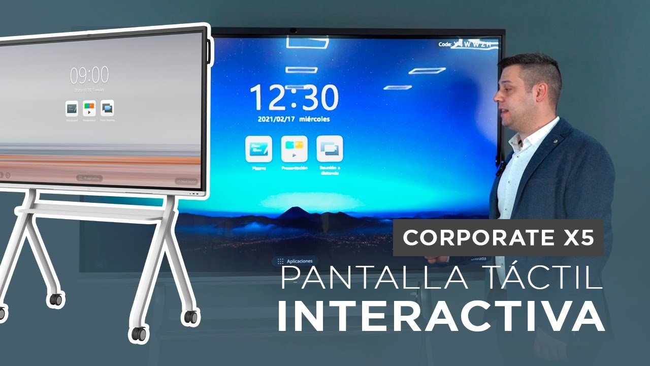 Pantalla interactiva Corporate X5 de SYNETECH