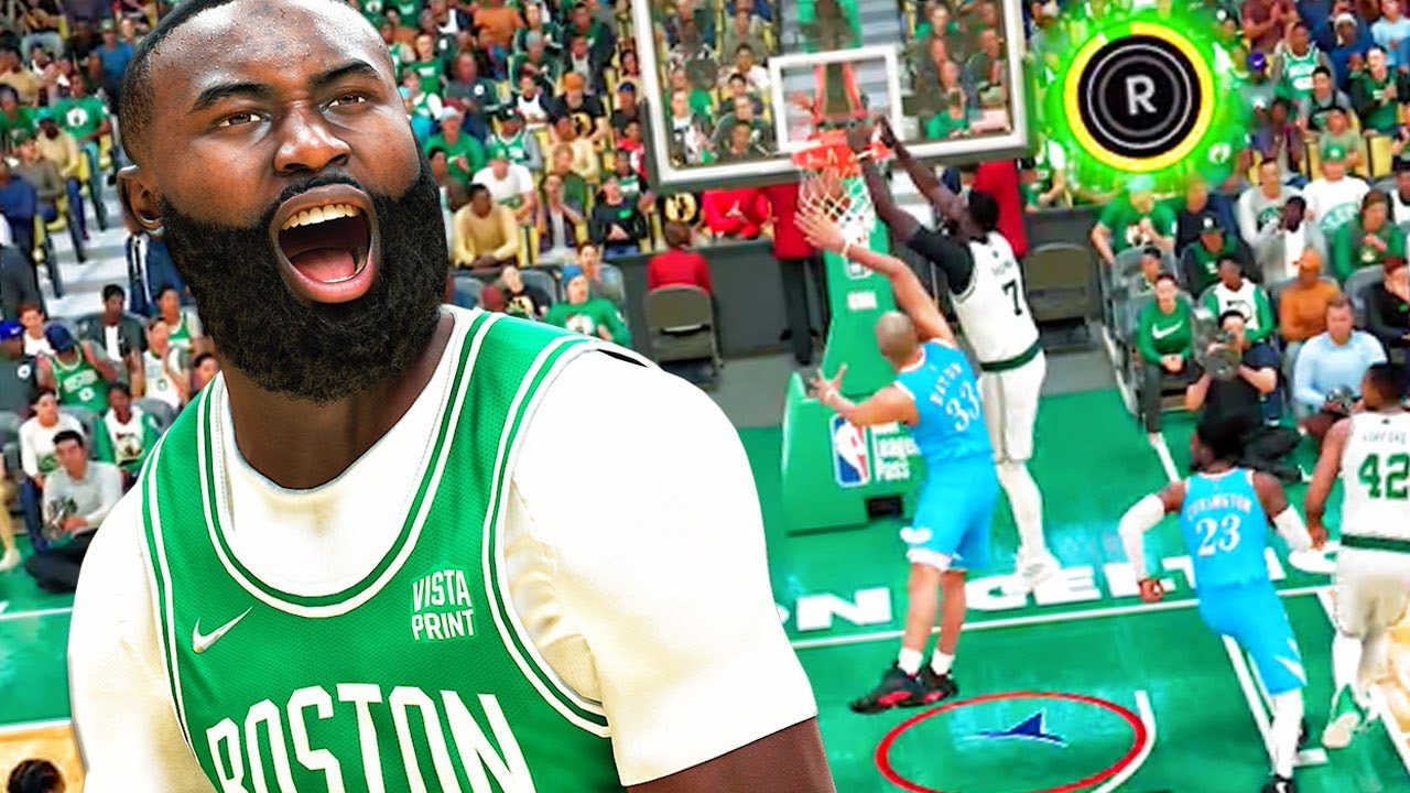 JAYLEN BROWN POSTERIZING With CELTICS! NBA 2K22 Next Gen Head to Head