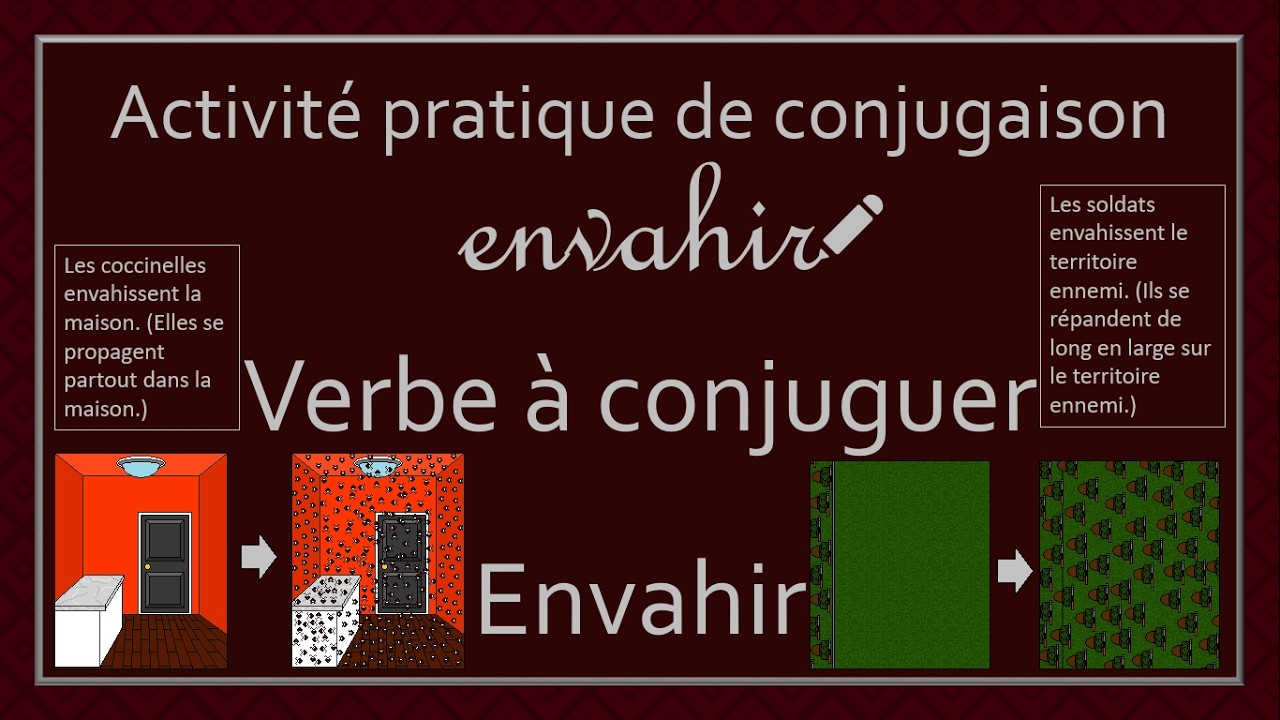 Conjugaison des verbes - Verbe Envahir