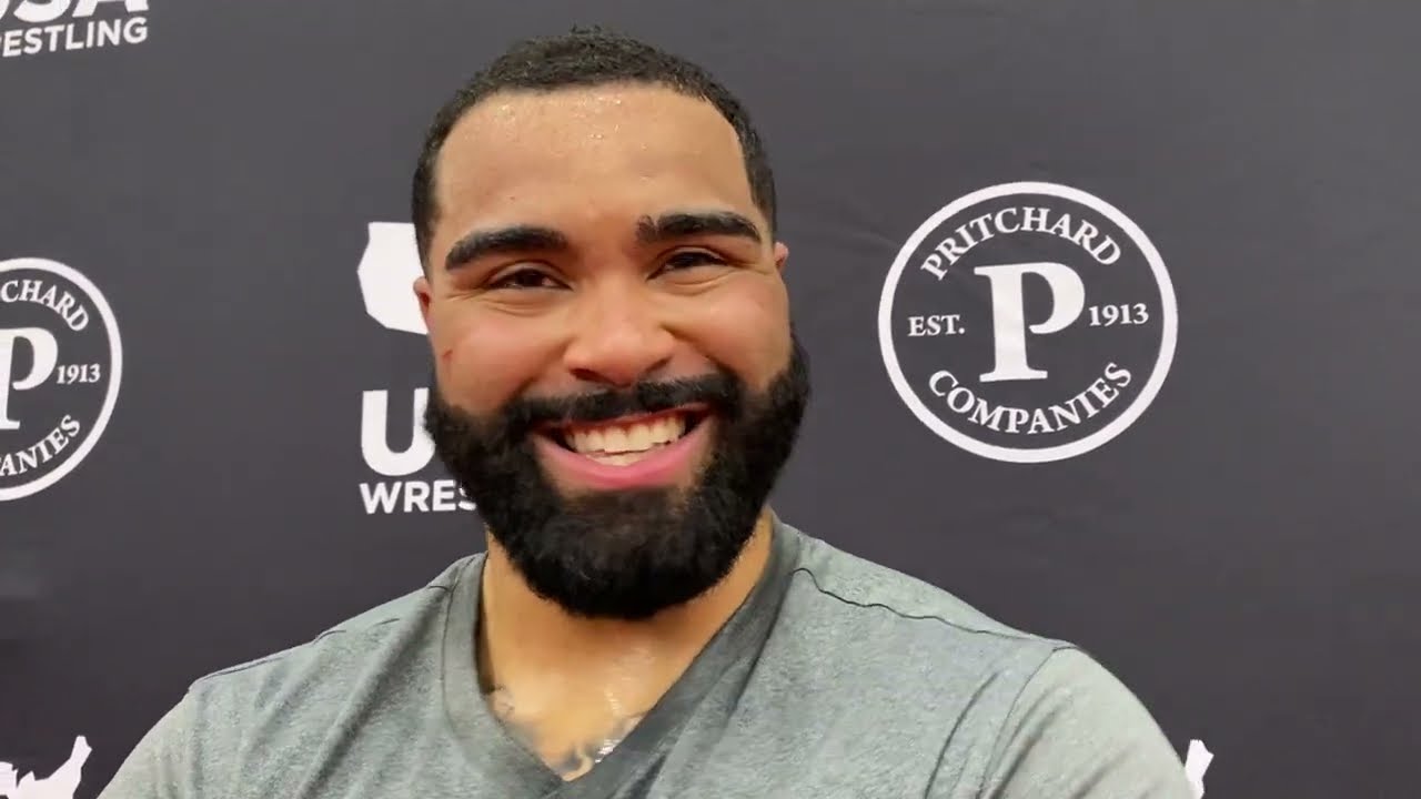 Gable Steveson, after 125 kg semifinals win at 2023 U.S. Open