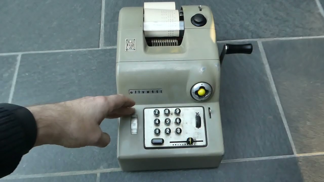 The Olivetti Summa 15 adding machine