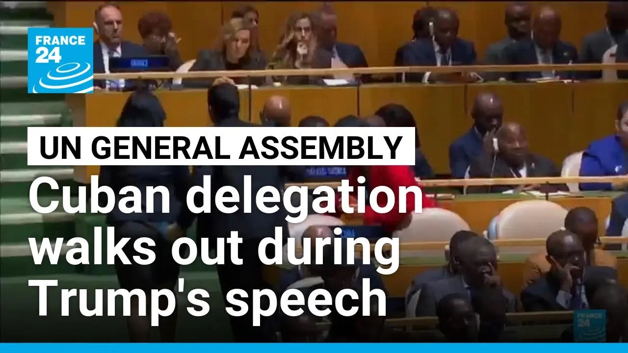 Cuban delegation walks out during speech of US President &bull; FRANCE 24 English