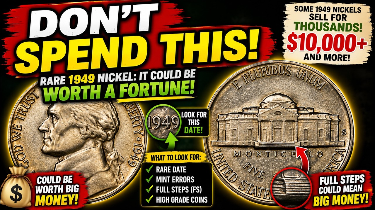 1949-D/S Jefferson Nickel Error: How to Identify This Rare Variety | COİN AZ