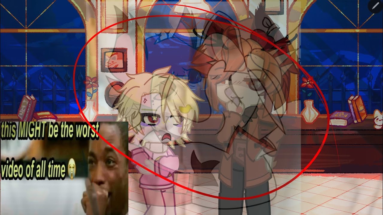 Hazbin hotel reacts to Alastor and... RADIOAPPLE!! | short like Luci | 2X speed!! | •xynkov•