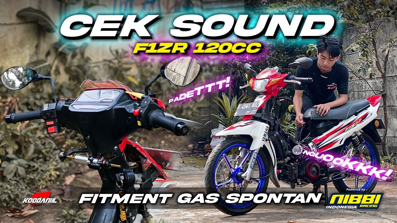 CEK SOUND F1ZR 120cc MAKIN SANGAR PAKAI GAS SPONTAN MOTOCROSS‼| REVIEW GAS SPONTAN NIBBI RACING