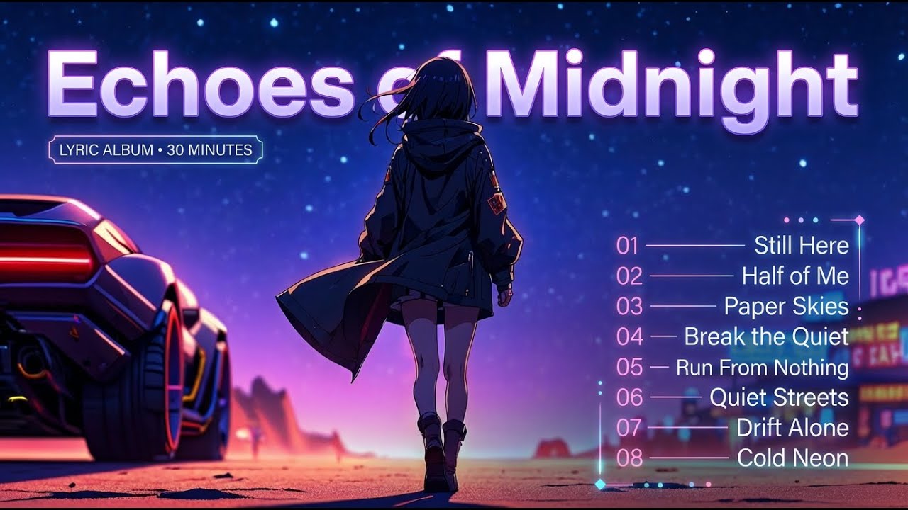 Echoes of Midnight Vol.1 — 30 Minute Emotional Synthwave Album (Lyrics • Night Drive)