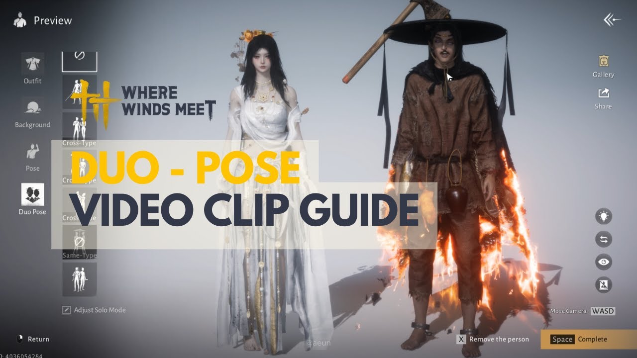 Where Winds Meet - Duo Pose Video Clip Guide
