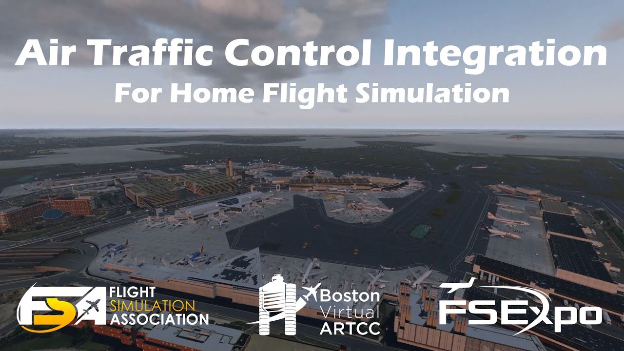 Boston Logan Airport -  From a Home Flight Simulator