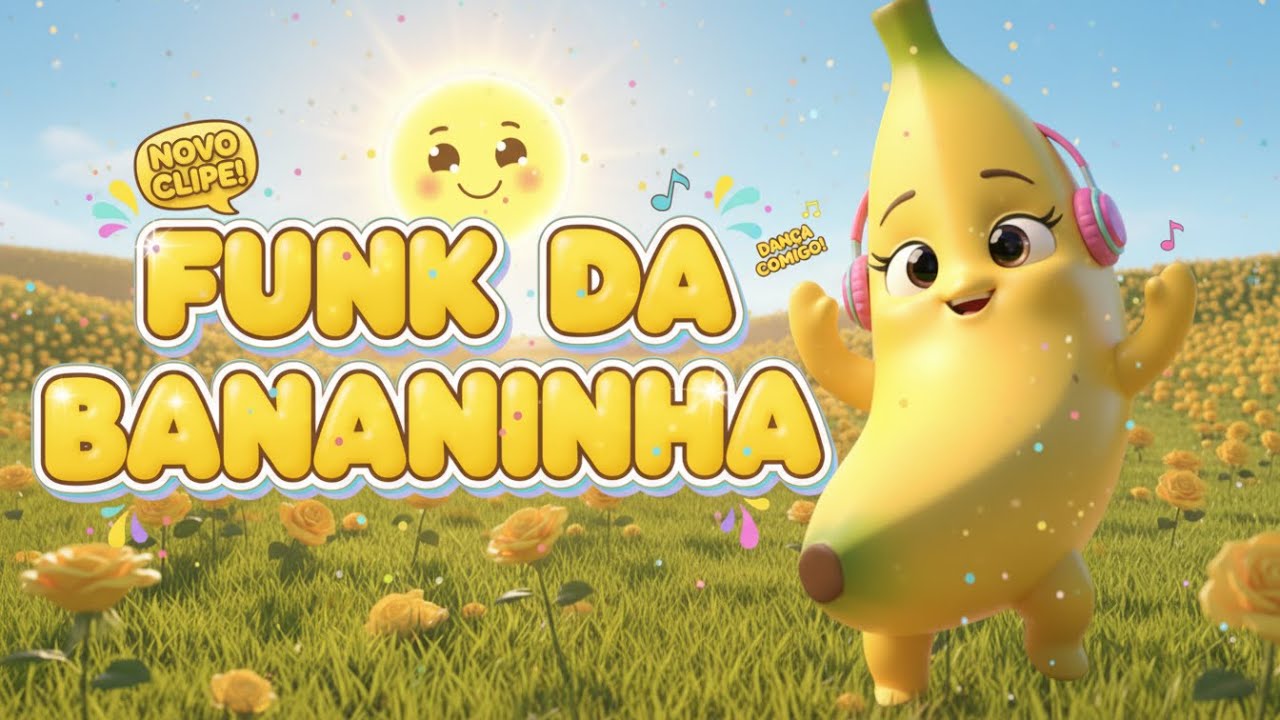 🍌🎵 FUNK DA BANANINHA 🎵🍌 | Música Infantil Fofinha e Divertida