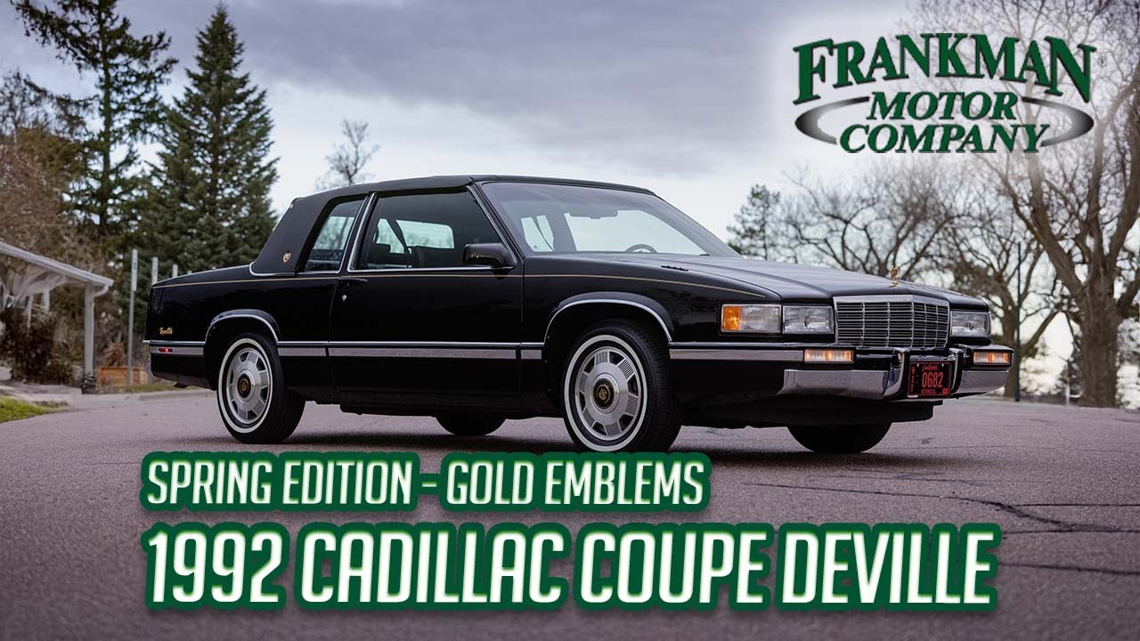 Rare 1992 Cadillac Coupe DeVille Spring Edition – 34K Miles | The End of an Era- Frankman Motor Co.