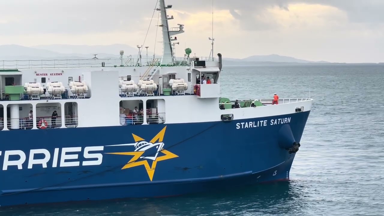Perfect Timing at Surigao! ⚓ Starlite Saturn Docking While Precious Ferry Undocking | Captain Sling
