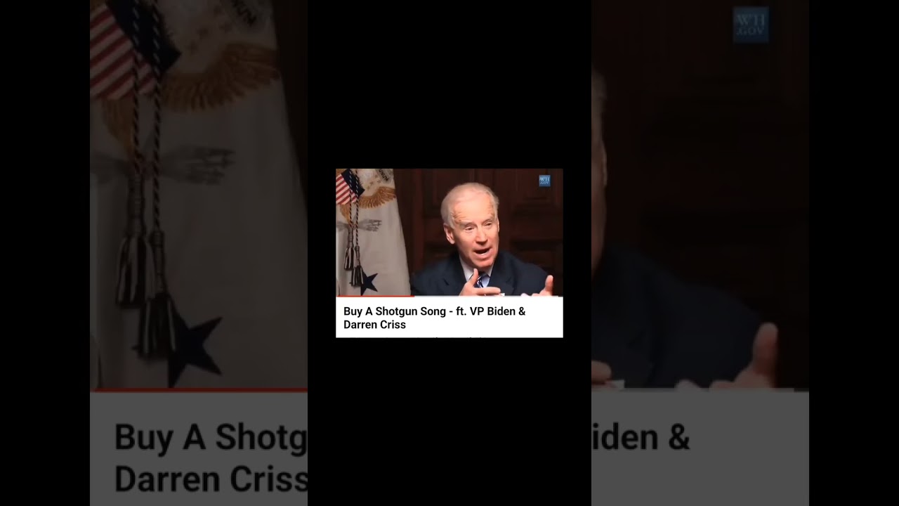 Joe Biden and Darren Criss Sing 'Buy a Shotgun' Song: Gun Control Message#JoeBiden