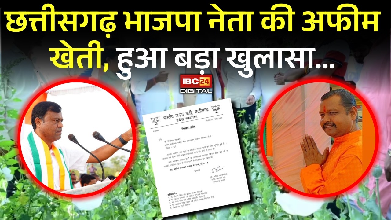 Chhattisgarh भाजपा नेता Vinayak Tamrakar की अफीम खेती, हुआ बड़ा खुलासा... | Afeem Kheti in CG