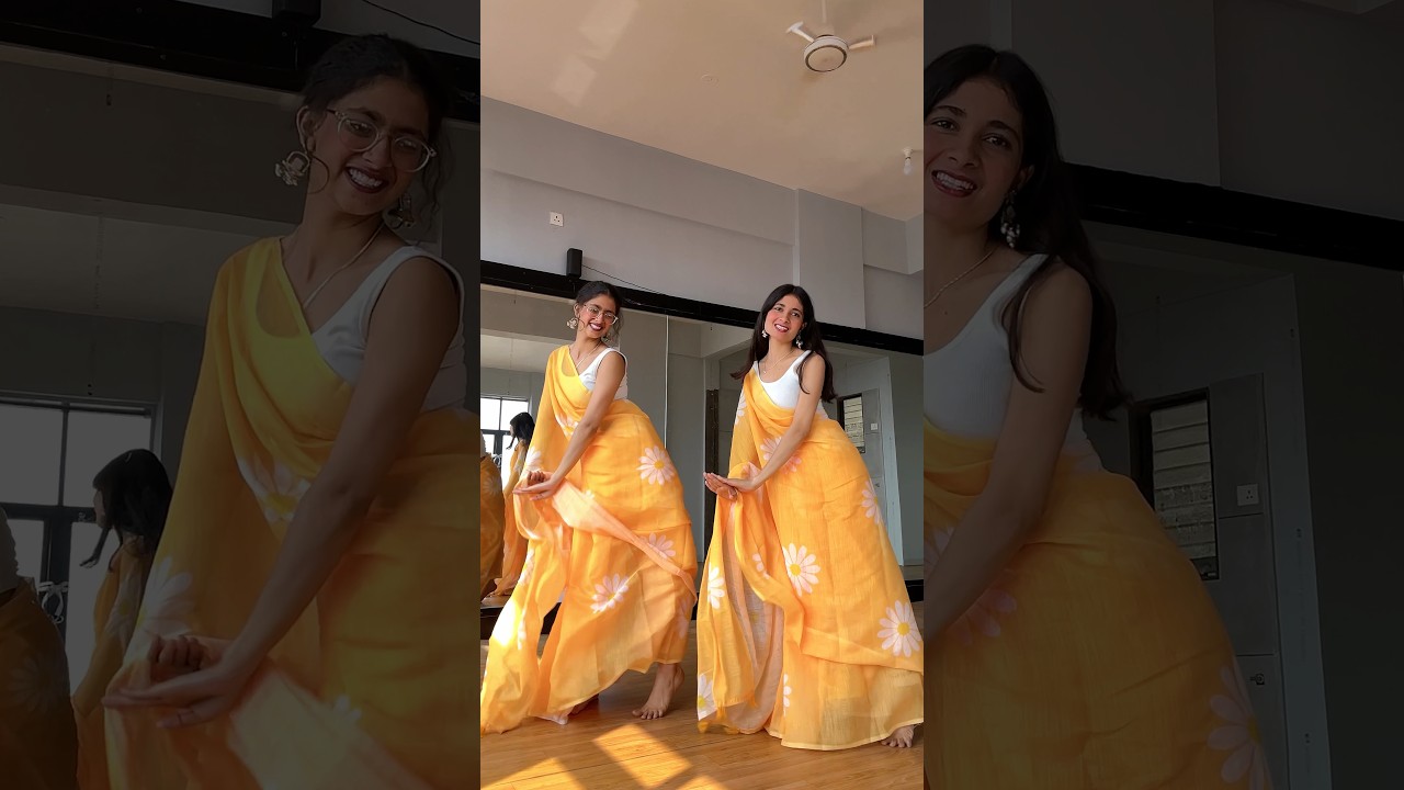 Saree ke fall sa!💛#youtubeshorts #dance #trending #shorts #viral #shortvideo #viralvideo #love #fyp
