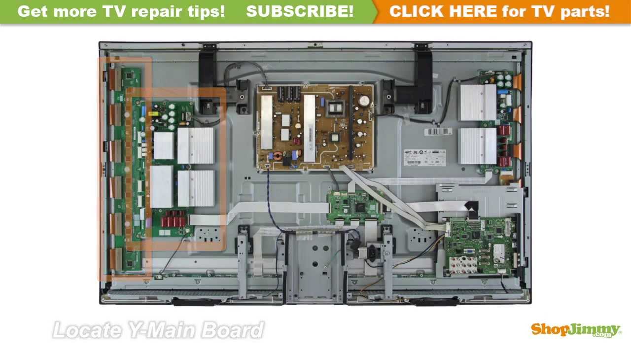 Samsung BN96-09744A Y-Main Boards Replacement Guide for Plasma TV Repair