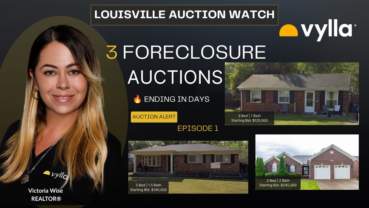 3 Louisville Foreclosure Auctions Ending This Week | Starting Bids, Property Tours & Investor Tips