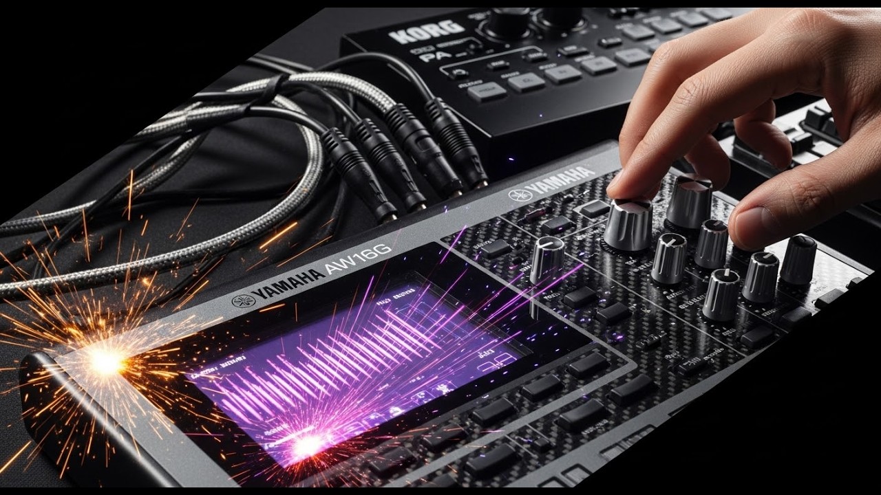 Kontrole mixera unutar Cubase . Prezentacija na Yamahi AW16G