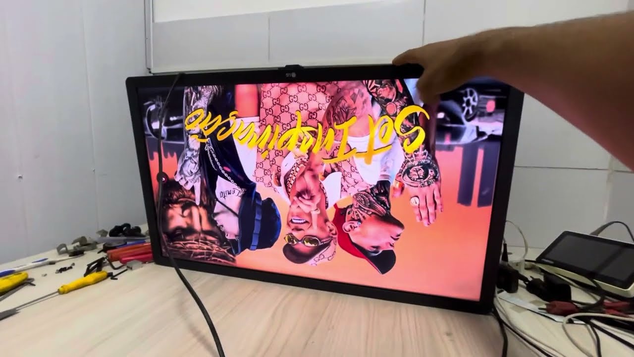 Tv LG 32 tela branca / esbranquiçada defeito e conserto