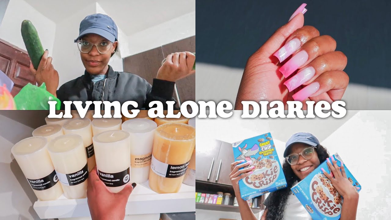 Living Alone Diaries | fruit & veg shop, more house shopping, cleaning, nail appt + MORE! | Nyemba