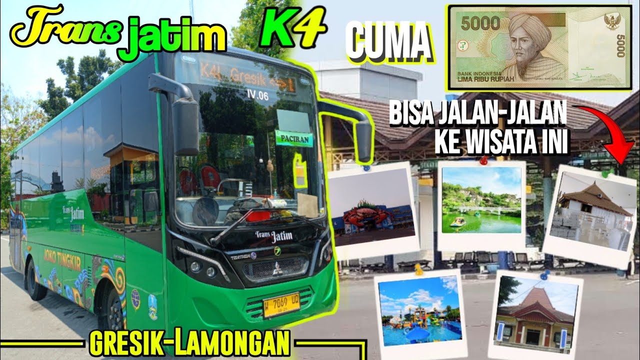 TRANSJATIM KORIDOR 4  MELEWATI BEBERAPA WISATA !!! nge trip naik transjatim Gresik-Lamongan | MAZA