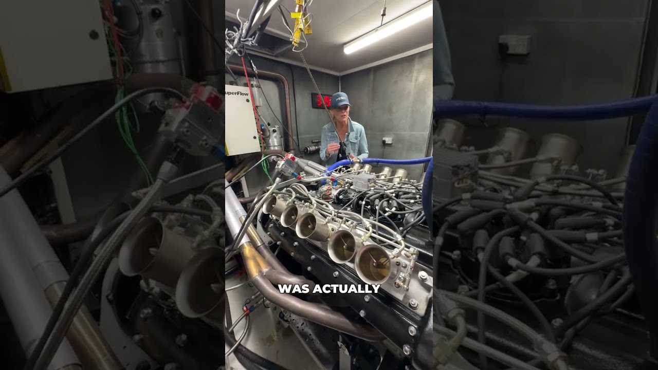 Julie with the Original Prototype XJ13 Engine | JD Classics