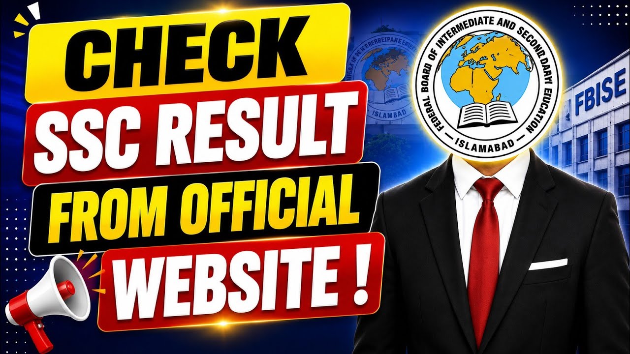 Check FBISE SSC Result 2026 from Official Website in 1 Minute | Class 9 & 10 Result Fast
