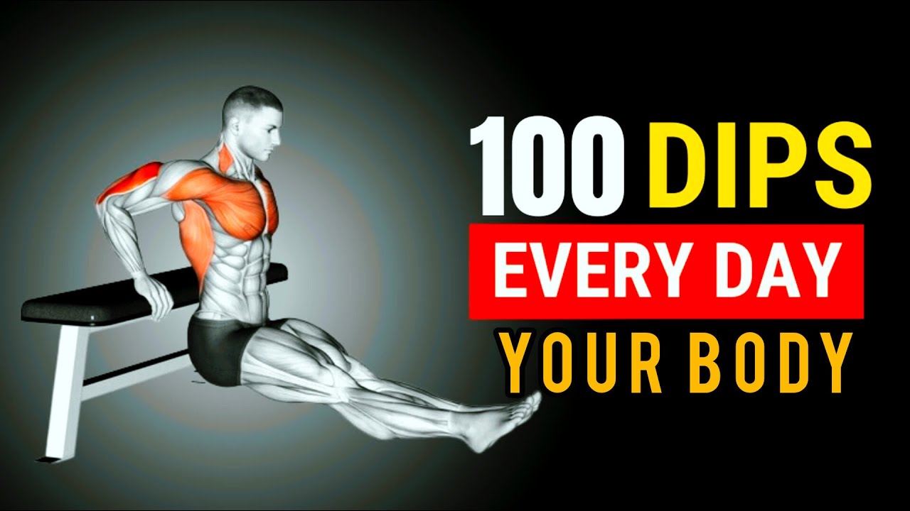 what happens to your body when you do dips every day #healthandfitness