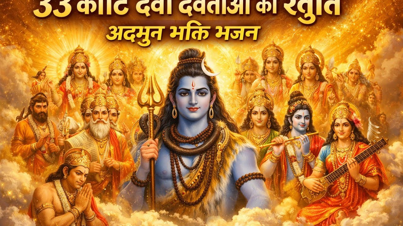तैंतीस कोटि देवी देवताओं की महा स्तुति | Powerful Bhajan #MorningBhajan#MeditationMusic#DivineChants
