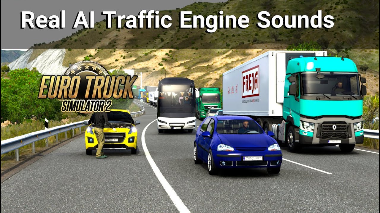 [ETS2] Real AI Traffic Engine Sounds   [1.46]