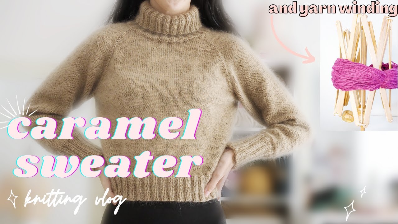 Caramel Sweater by PetiteKnit | finished object knitting vlog