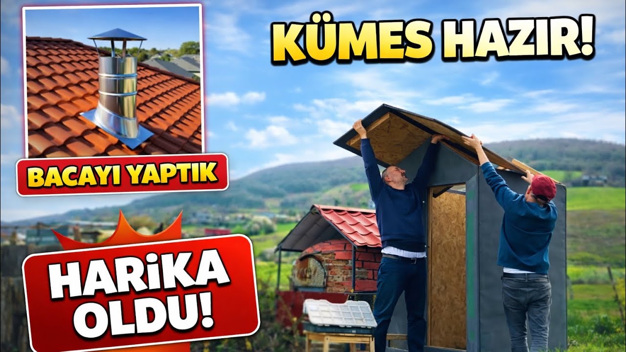 K&uuml;mesi Kurduk 🐓 Soba Bacası Yapıldı 💯 &Ccedil;iftlik Evi Tadilat Tamirat 🛠️ 