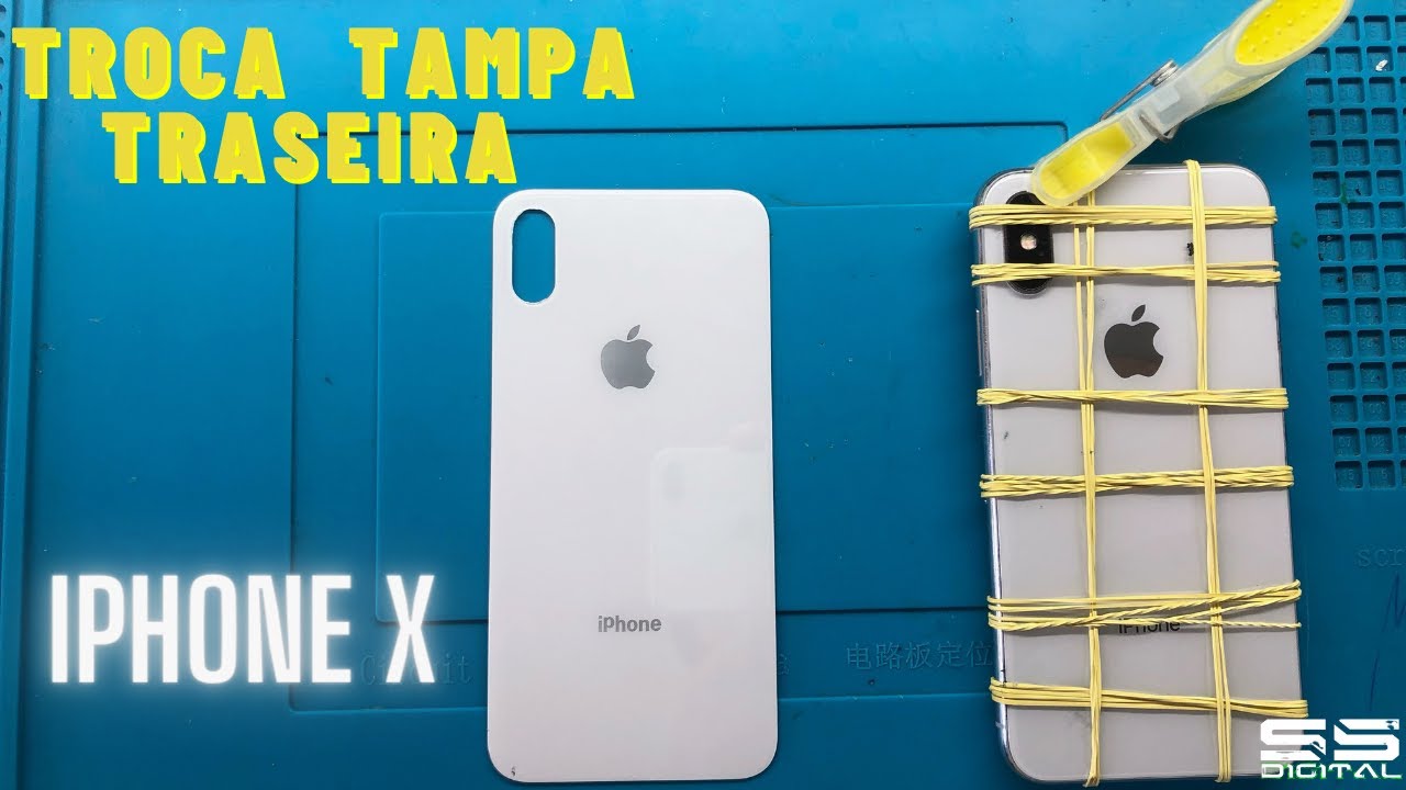 IPHONE X, TROCA TAMPA TRASEIRA (VIDRO)