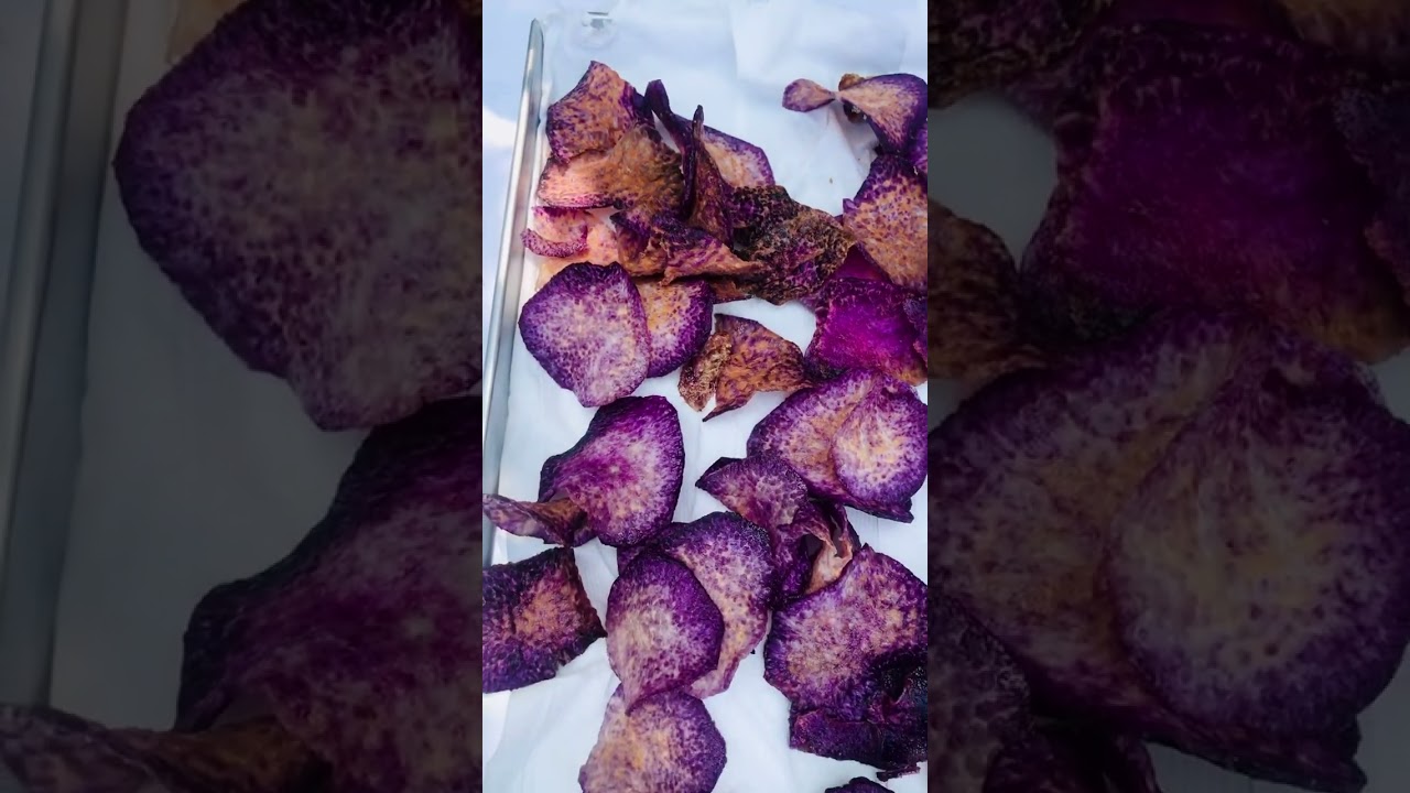 Ube Chips Making