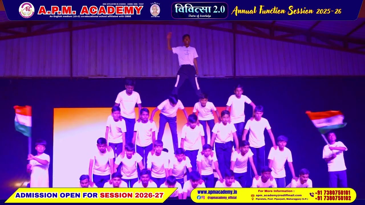 Unbelievable Strength & Balance | Pyramid Performance by Students of APM Academy | Vivitsa 2.0 2025