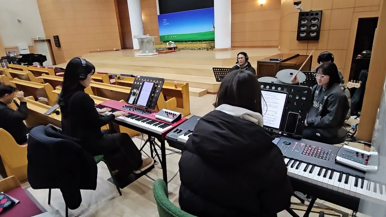3부찬양팀 연습