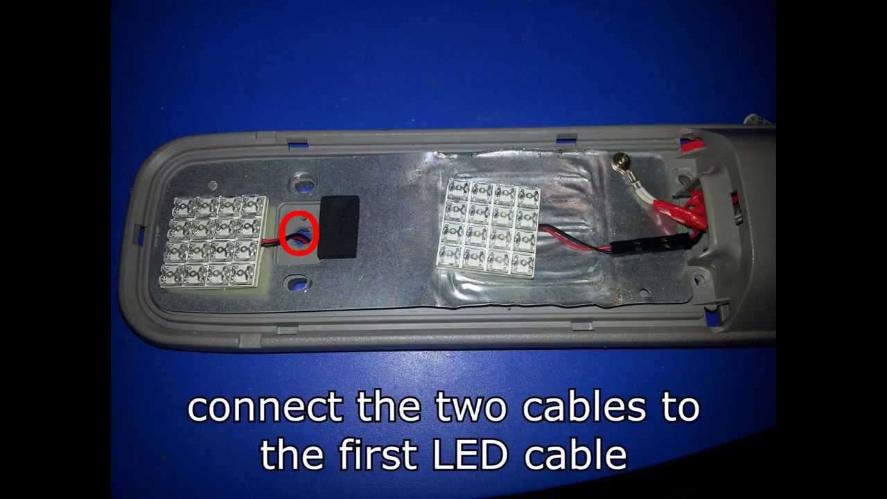 Bongo roof light LED conversion