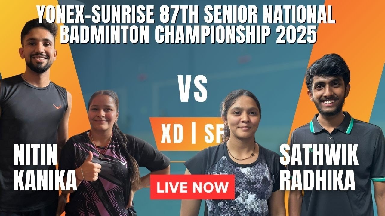 XD | SF | Nitin KUMAR/Kanika KANWAL VS Sathwik Reddy K. [2]/Radhika SHARMA #bwf #badminton #fan4ever