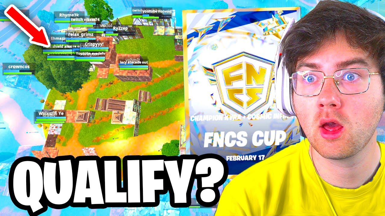 I Competed In The FNCS Cup In Chapter 5 Fortnite (Can We Qualify?)